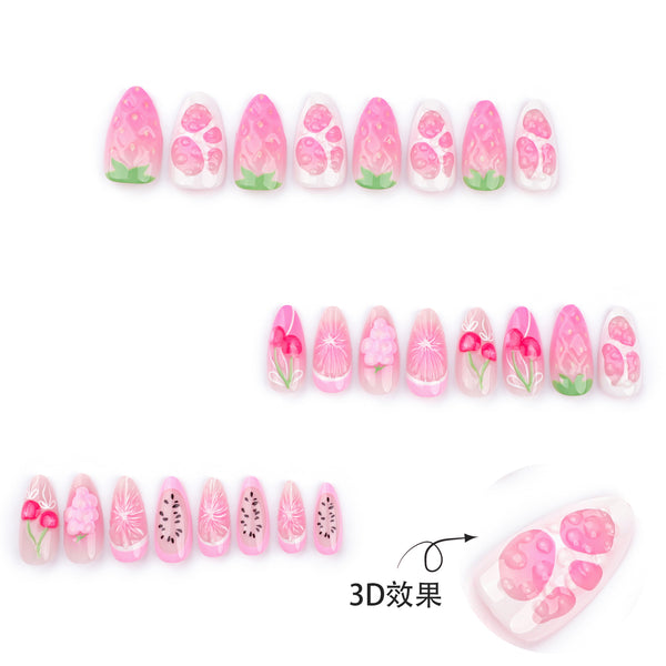 12 Sizes-24 Pcs Press On Nails JP3536