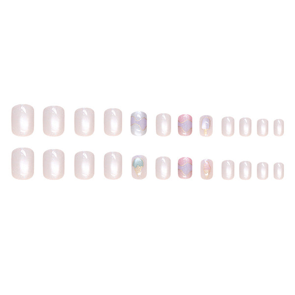 12 Sizes-24 Pcs Press On Nails W1779