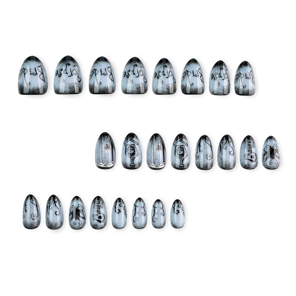 12 Sizes-24 Pcs Press On Nails JP4523