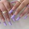 12 Sizes-24 Pcs Press On Nails W115
