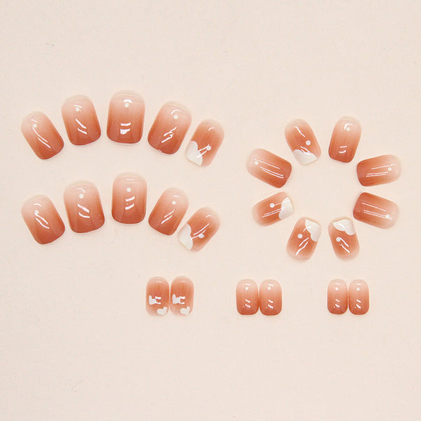 12 Sizes-24 Pcs Press On Nails R762