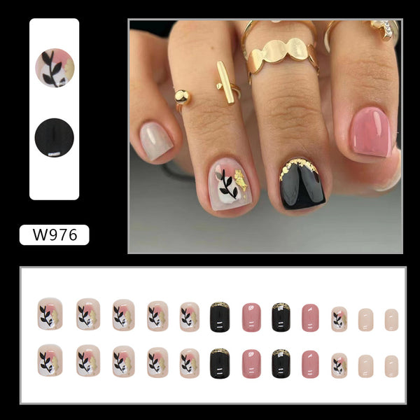 12 Sizes-24 Pcs Press On Nails W962