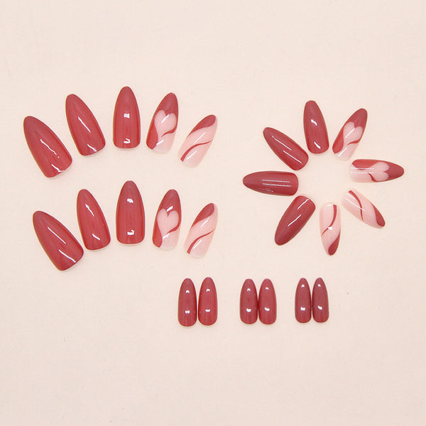 12 Sizes-24 Pcs Press On Nails W1919