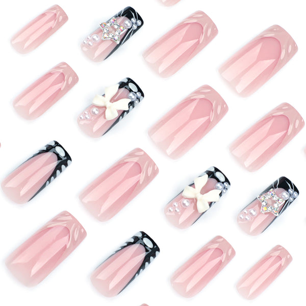 12 Sizes-24 Pcs Press On Nails JP3395