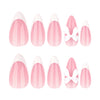 12 Sizes-24 Pcs Press On Nails JP4273