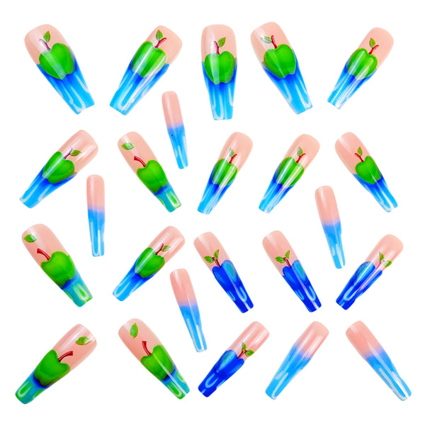 12 Sizes-24 Pcs Press On Nails Y830