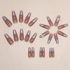 12 Sizes-24 Pcs Press On Nails Z820