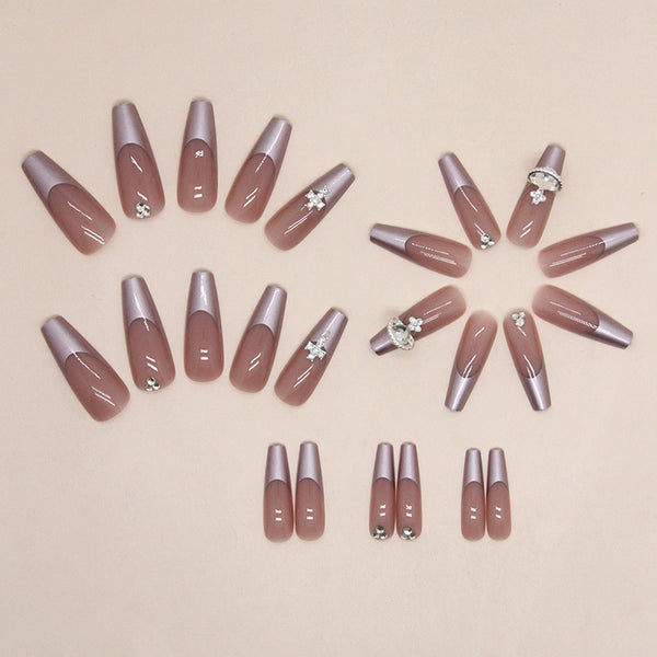 12 Sizes-24 Pcs Press On Nails Z820