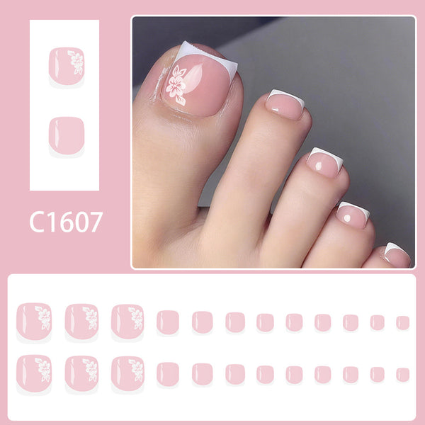 12 Sizes-24 Pcs Press On Nails C1607