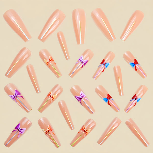 12 Sizes-24 Pcs Press On Nails Y835
