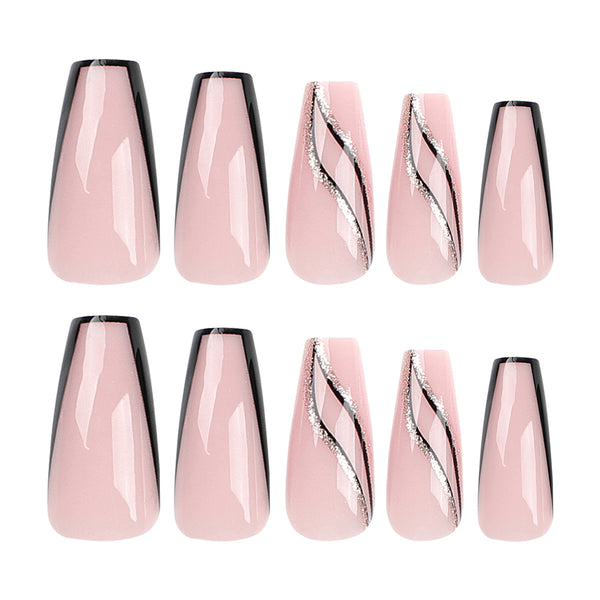 12 Sizes-24 Pcs Press On Nails JP3113