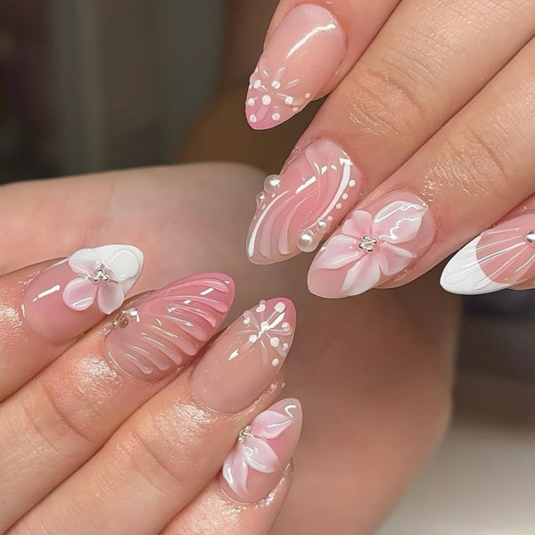 12 Sizes-24 Pcs Press On Nails JP4365