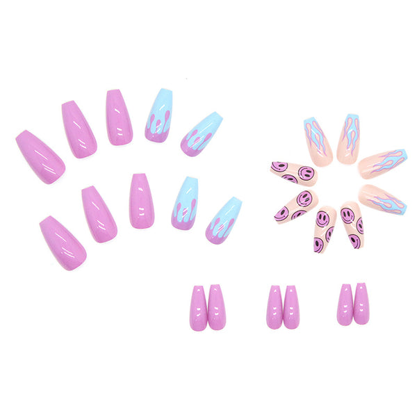 12 Sizes-24 Pcs Press On Nails W171