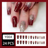 12 Sizes-24 Pcs Press On Nails Y004