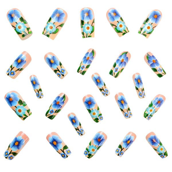 12 Sizes-24 Pcs Press On Nails Y625