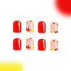 12 Sizes-24 Pcs Press On Nails C476