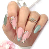 12 Sizes-24 Pcs Press On Nails BZ1417