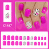12 Sizes-24 Pcs Press On Nails C1487