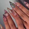 12 Sizes-24 Pcs Press On Nails W2034