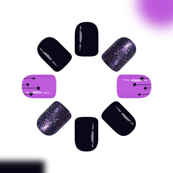 12 Sizes-24 Pcs Press On Nails C1614