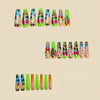 12 Sizes-24 Pcs Press On Nails Y822