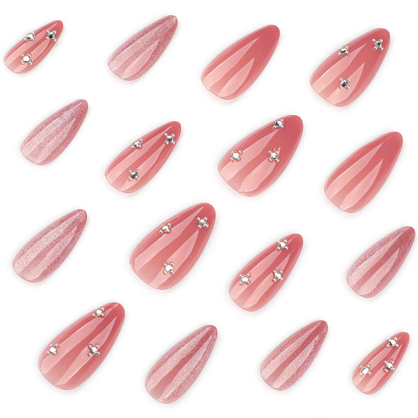 12 Sizes-24 Pcs Press On Nails JP4292