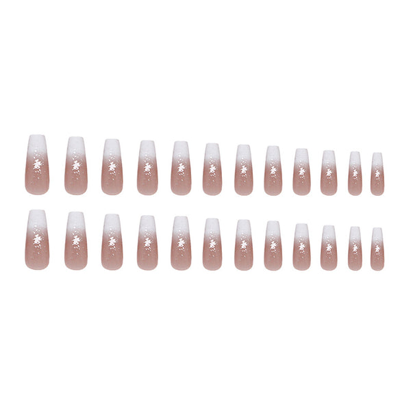 12 Sizes-24 Pcs Press On Nails W1962