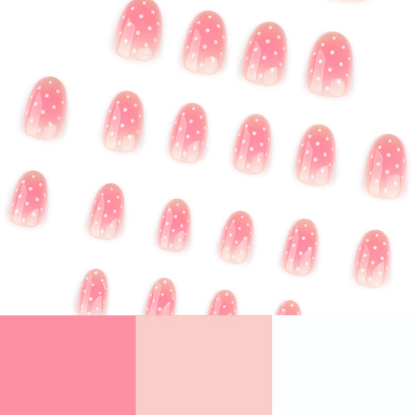 12 Sizes-24 Pcs Press On Nails JP4166
