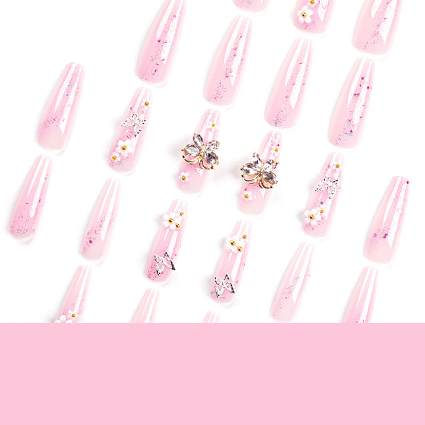 12 Sizes-24 Pcs Press On Nails JP2744