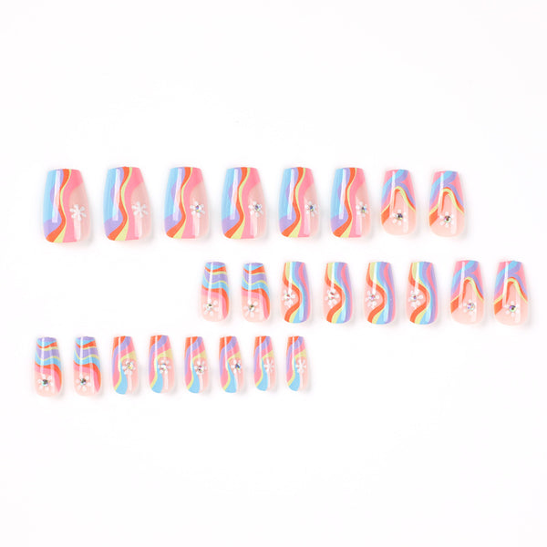 12 Sizes-24 Pcs Press On Nails JP2024