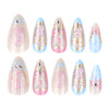 12 Sizes-24 Pcs Press On Nails JP3918
