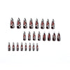 12 Sizes-24 Pcs Press On Nails JP2052