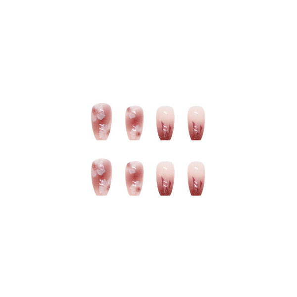12 Sizes-24 Pcs Press On Nails R464