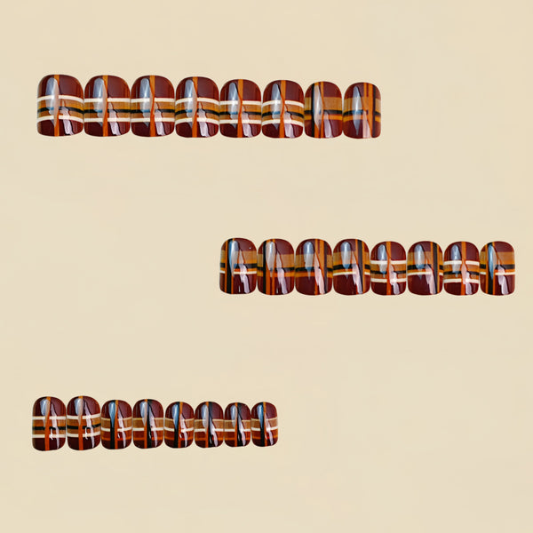 12 Sizes-24 Pcs Press On Nails Y1790