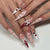 12 Sizes-24 Pcs Press On Nails JP3392