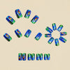 12 Sizes-24 Pcs Press On Nails Y1862