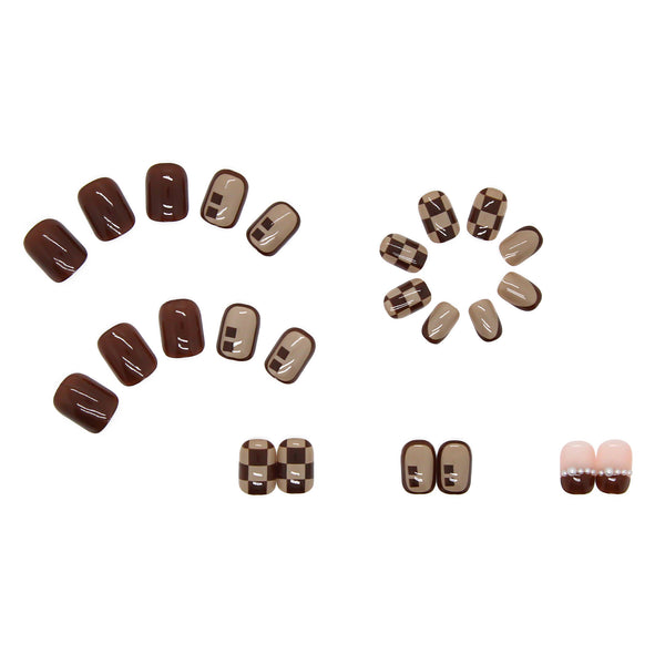 12 Sizes-24 Pcs Press On Nails Z197