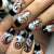 12 Sizes-24 Pcs Press On Nails Y428