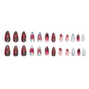 12 Sizes-24 Pcs Press On Nails Z1108