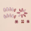 12 Sizes-24 Pcs Press On Nails W1791