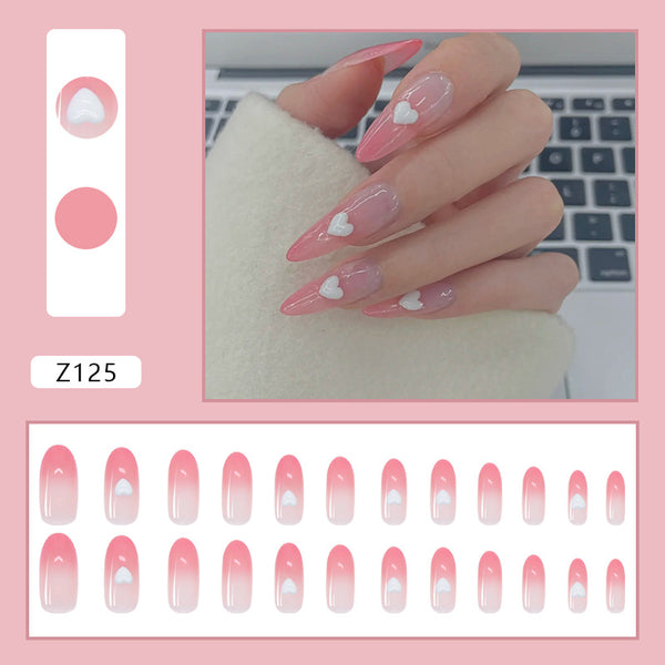 12 Sizes-24 Pcs Press On Nails Z122