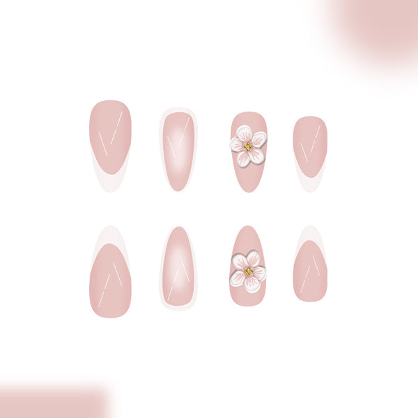 12 Sizes-24 Pcs Press On Nails C1055