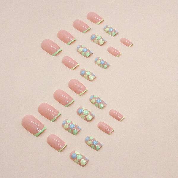 12 Sizes-24 Pcs Press On Nails W1127