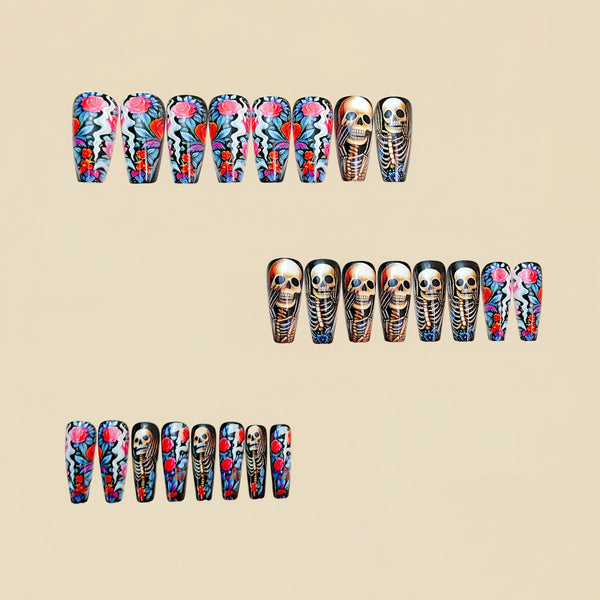12 Sizes-24 Pcs Press On Nails Y969
