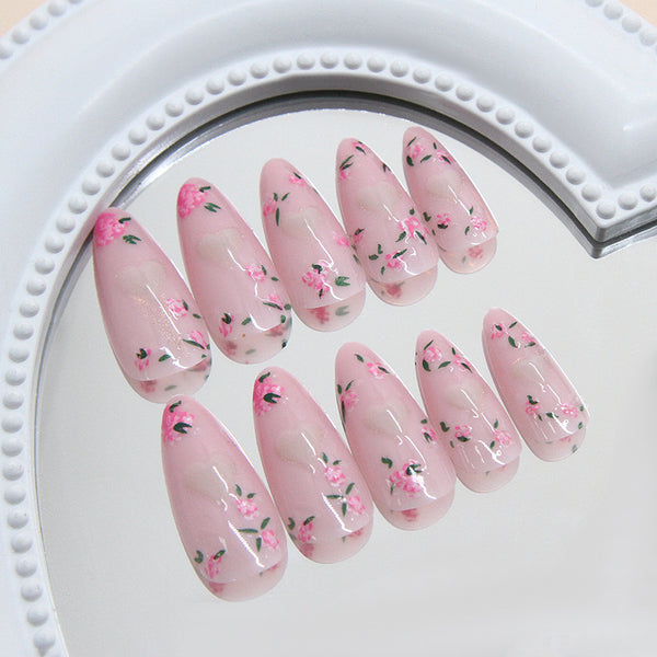 12 Sizes-24 Pcs Press On Nails W1893