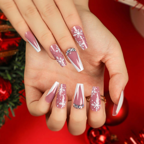 12 Sizes-24 Pcs Press On Nails JP2684
