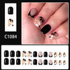 12 Sizes-24 Pcs Press On Nails C1084
