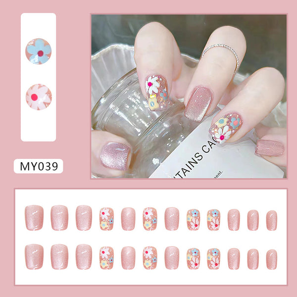 12 Sizes-24 Pcs Press On Nails MY039