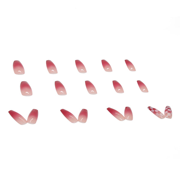 12 Sizes-24 Pcs Press On Nails R310