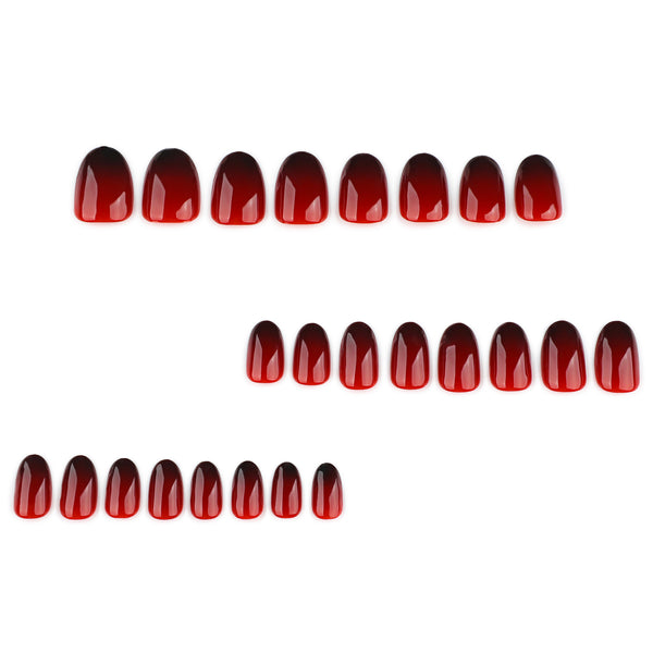 12 Sizes-24 Pcs Press On Nails JP4073